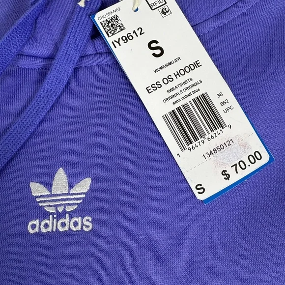 Adidas Women’s Essentials Oversized Fleece Hoodie Sweatshirt Small (S) NWT - Picture 5 of 5